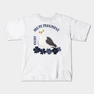 Cute Seagull Pun Kids T-Shirt
